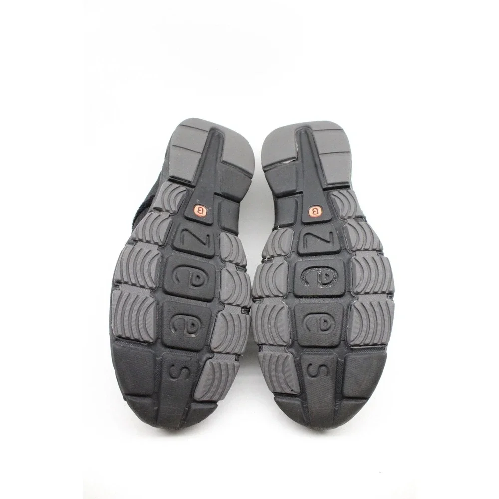 Bzees Women's 10M US Paradise Faux Fur Insulated Washable Slip-ons Sneaker Black